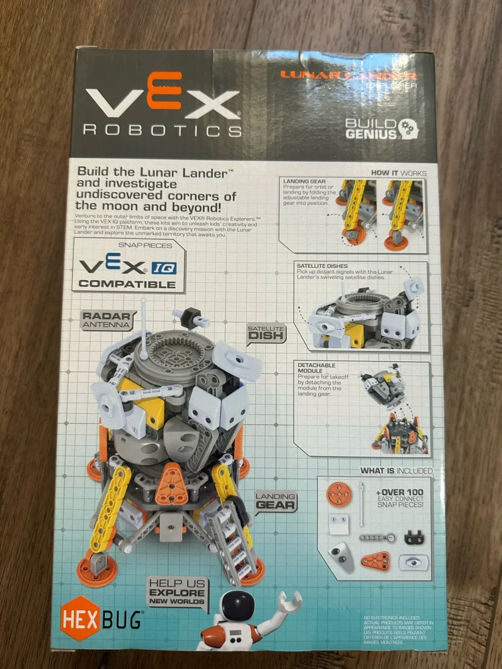 NEW! Hexbug VEX Robotics, STEM, Lunar Lander Explorer, Ages 8+, 400pcs.